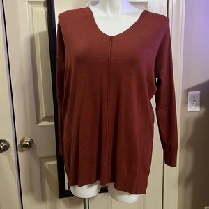 Gorgeous rust sweater from Zenana